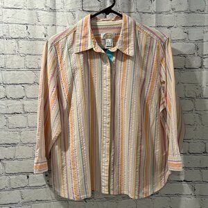 Ladies Talbots long sleeved shirt Size L